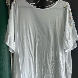 Michelle Kors white top 2x